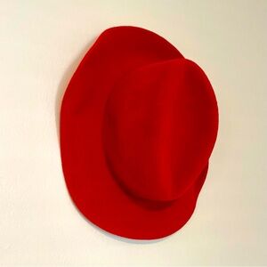 Bright Red Rag & Bone Wool Hat